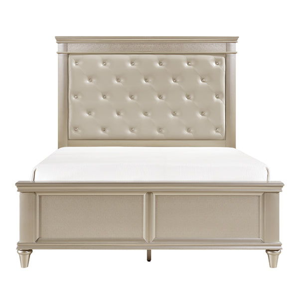 Celandine Eastern King Bed in Gold/Silver/Champagne - 1928K-1EK