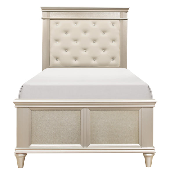 Celandine Twin Bed in Gold/Silver/Champagne - 1928T-1