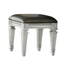 Bevelle Vanity Stool in Gray/Transparent/Gold/Silver/Champagne - 1958-14