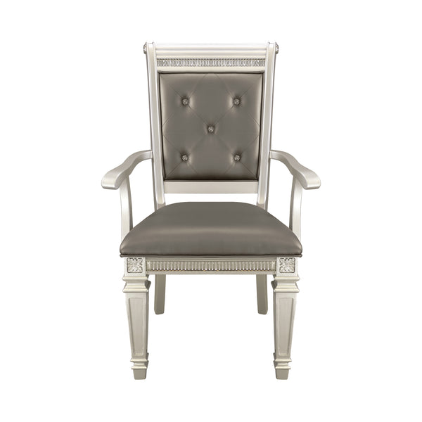 Bevelle Arm Chair in Gray/Gold/Silver/Champagne/Transparent - 1958A