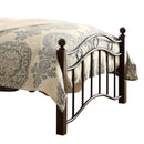 Averny Twin Platform Bed in Brown/Black - 2020TBK-1