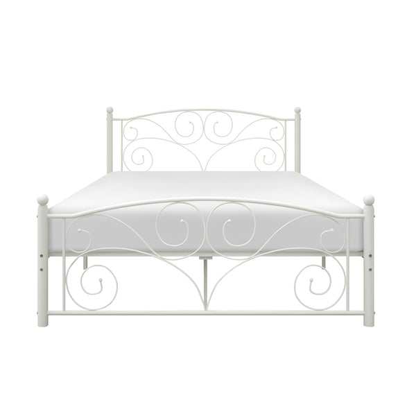 Pallina Full Platform Bed in White - 2021FW-1
