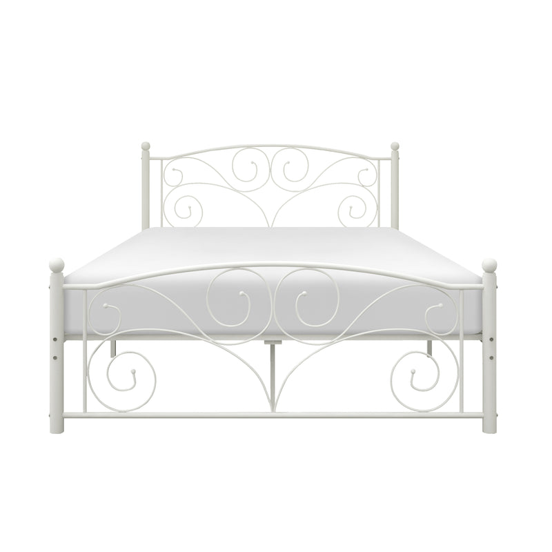 Pallina Full Platform Bed in White - 2021FW-1