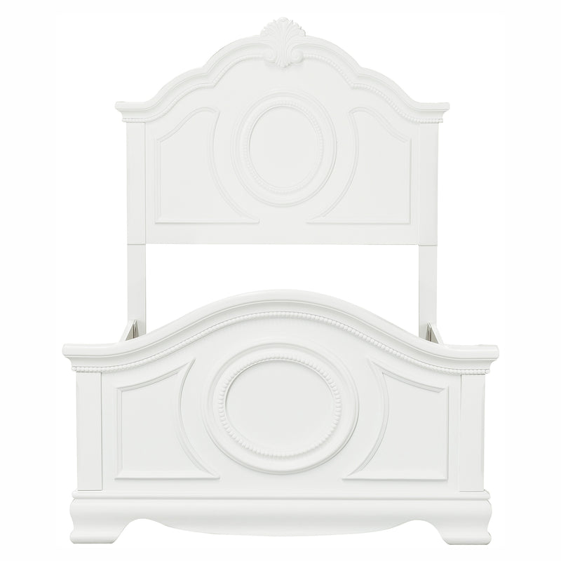 Lucida Full Bed in White - 2039FW-1