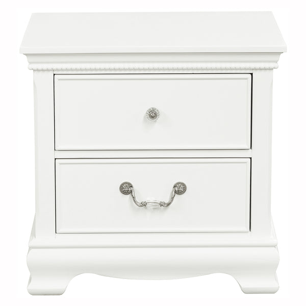 Lucida Nightstand in White - 2039W-4