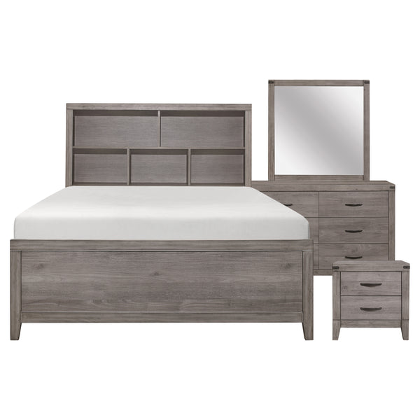 Woodrow 4pc Set (QB+NS+DR+MR) in Gray - 2042NB-1*4