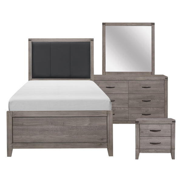 Woodrow 4pc Set (TB+NS+DR+MR) in Gray - 2042T-1*4