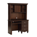 Meghan (2) Writing Desk with Hutch in Cherry/Espresso - 2058C-14*
