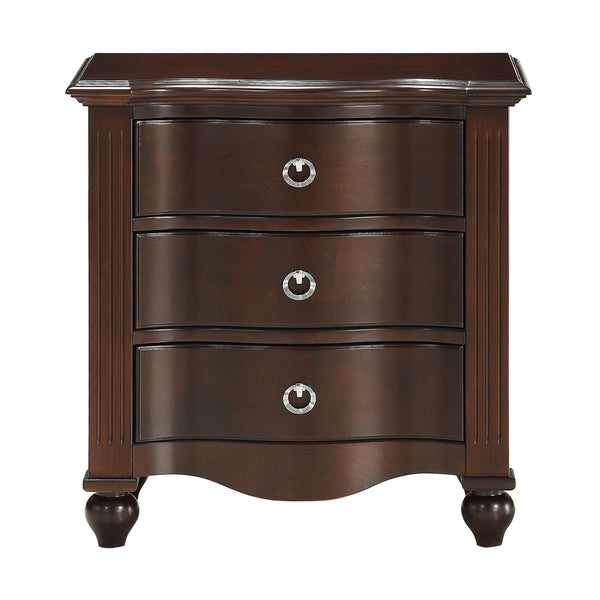 Meghan Nightstand in Cherry/Espresso - 2058C-4