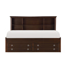 Meghan Full Lounge Storage Bed in Cherry/Espresso - 2058CPRF-1