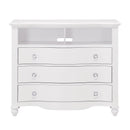 Meghan Media Chest in White - 2058WH-11