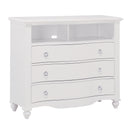 Meghan Media Chest in White - 2058WH-11