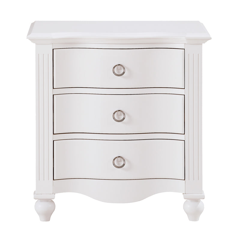 Meghan Nightstand in White - 2058WH-4