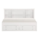 Meghan Full Lounge Storage Bed in White - 2058WHPRF-1