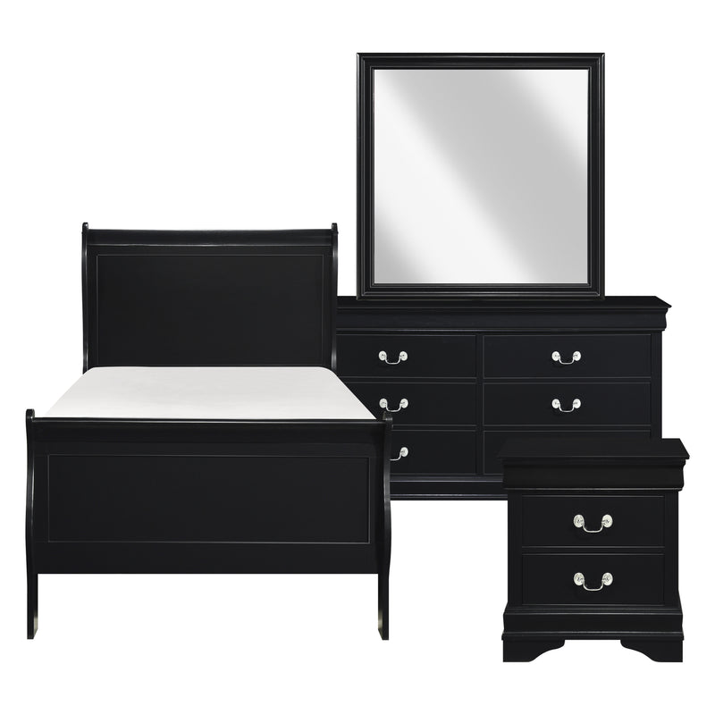 Mayville 4pc Set (TB+NS+DR+MR) in Black - 2147TBK-1*4