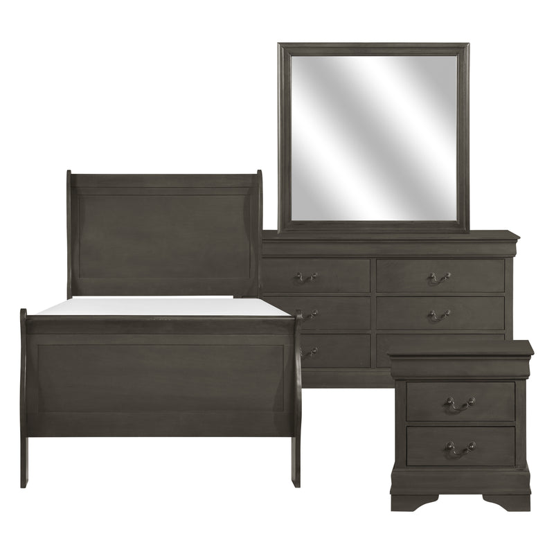 Mayville 4pc Set (TB+NS+DR+MR) in Gray - 2147TSG-1*4