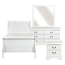 Mayville 4pc Set (TB+NS+DR+MR) in White - 2147TW-1*4