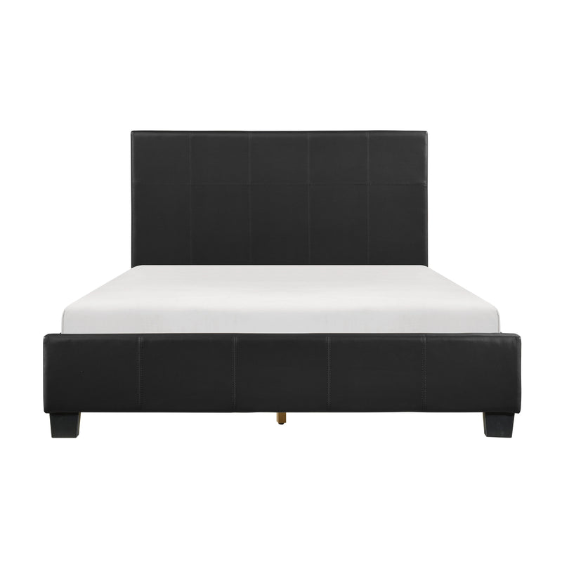 Lorenzi Queen Platform Bed in Black - 2220-1