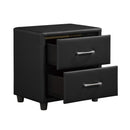 Lorenzi Nightstand in Black - 2220-4