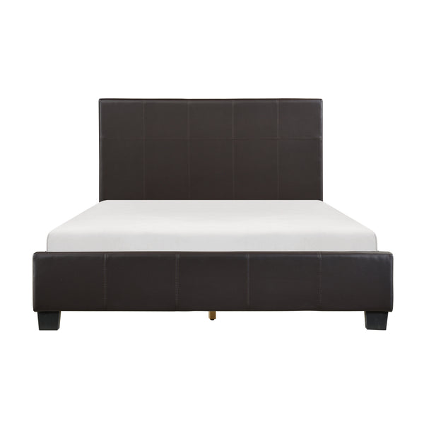 Lorenzi Queen Platform Bed in Brown - 2220DBR-1