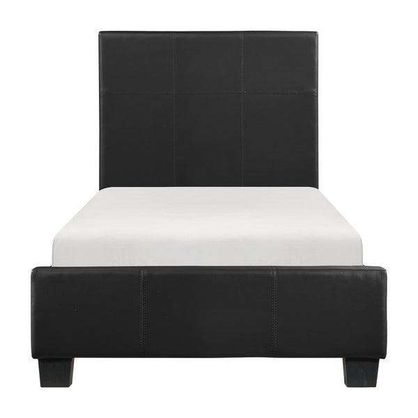 Lorenzi Twin Platform Bed in Black - 2220T-1