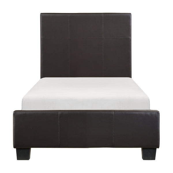 Lorenzi Twin Platform Bed in Brown - 2220TDBR-1