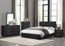 Lorenzi Queen Platform Bed in Black - 2220-1