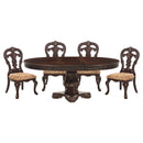 Deryn Park 5pc Set (TB+4S) in Cherry/Metallic Accent - Traditional - 2243-76*5