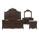 Deryn Park 4pc set (QB+NS+DR+MR) in Cherry/Metallic Accent - Traditional - 2243SL-1*4