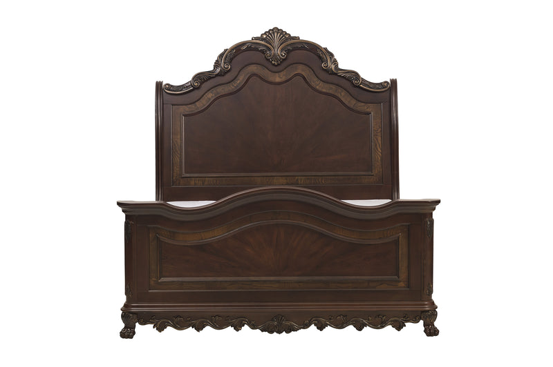 Deryn Park 4pc set (QB+NS+DR+MR) in Cherry/Metallic Accent - Traditional - 2243SL-1*4
