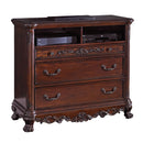 Deryn Park TV Chest in Metallic Accent - Traditional/Cherry - 2243-11