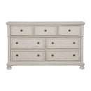 Bethel Dresser, Hidden Drawer in White - 2259W-5
