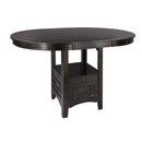 Junipero Round / Oval Counter Height Table With Storage Base