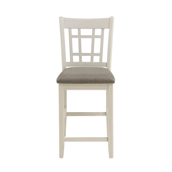 Junipero Counter Height Chair in Brown/White - 2423W-24