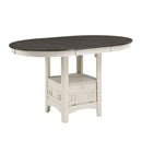 Junipero Round / Oval Counter Height Table With Storage Base