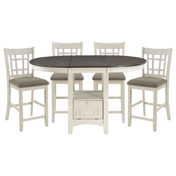 Junipero 5pc Set (TB+4S) in Brown/White - 2423W-36*5