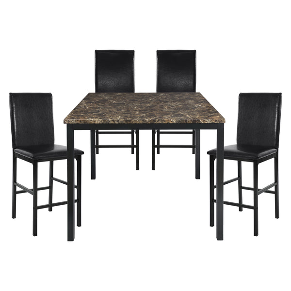 Tempe 5pc Set (TB+4S) in Brown/Black - 2601-36*5