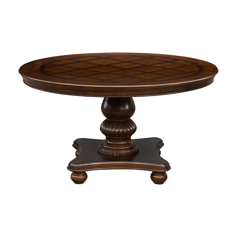 Lordsburg Round Dining Table in Brown/Cherry - 5473-54*
