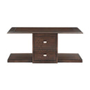 Claremore Cocktail Table With Two Ottomans