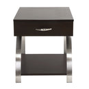 Tioga End Table in Gold/Silver/Champagne/Brown - 3533RF-04