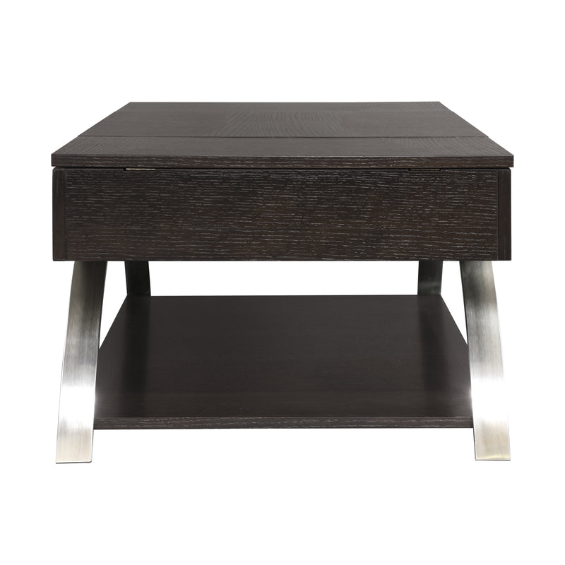 Tioga Lift Top Cocktail Table in Brown/Gold/Silver/Champagne - 3533RF-30