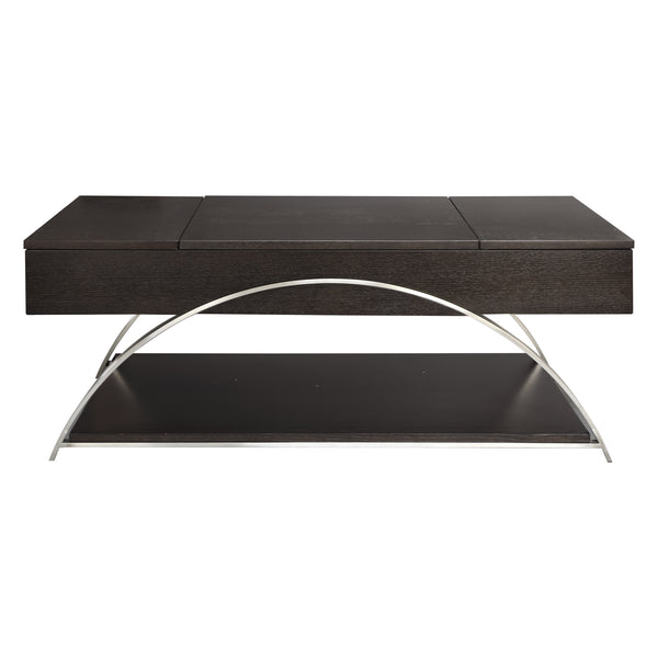 Tioga Lift Top Cocktail Table in Brown/Gold/Silver/Champagne - 3533RF-30