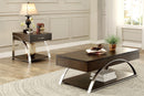 Tioga End Table in Gold/Silver/Champagne/Brown - 3533RF-04