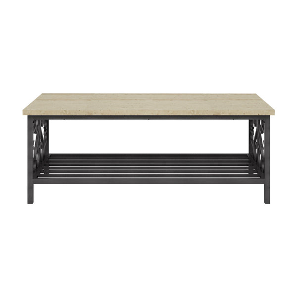 Fairhope 3-Piece Pack Occasional Set in Beige/Metal - 3580-31