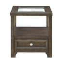 Auburn End Table in Transparent/Brown - 3624-04