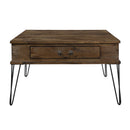 Shaffner Square Cocktail Table in Brown/Black/Oak - 3670M-01