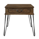 Shaffner End Table in Brown/Black/Oak - 3670M-04