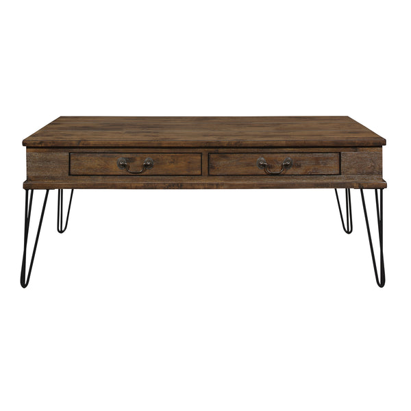 Shaffner Cocktail Table in Black/Oak/Brown - 3670M-30