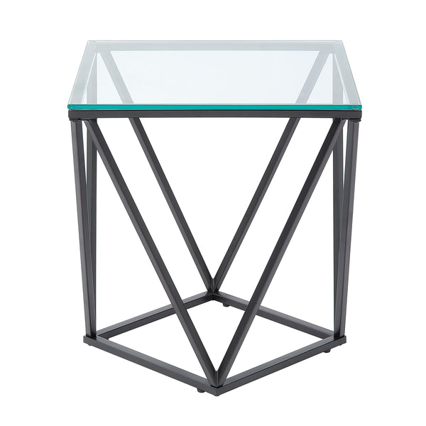 Luca End Table in Black - 3693-04