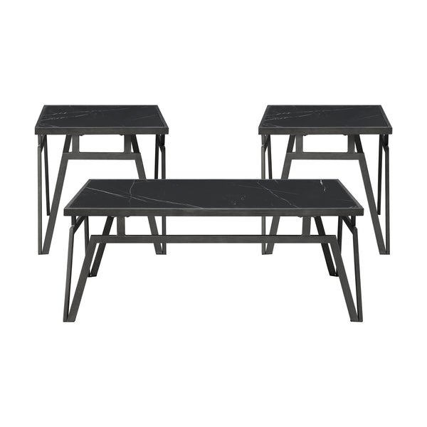 Gaffney 3-Piece Pack Occasional Set in Black - 3709-31